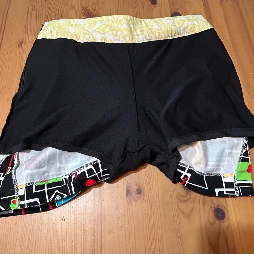Loudmouth Ladies Skort Happy Hour Cocktails Golf Pickleball Tennis Black Multi 8 - Picture 13 of 15